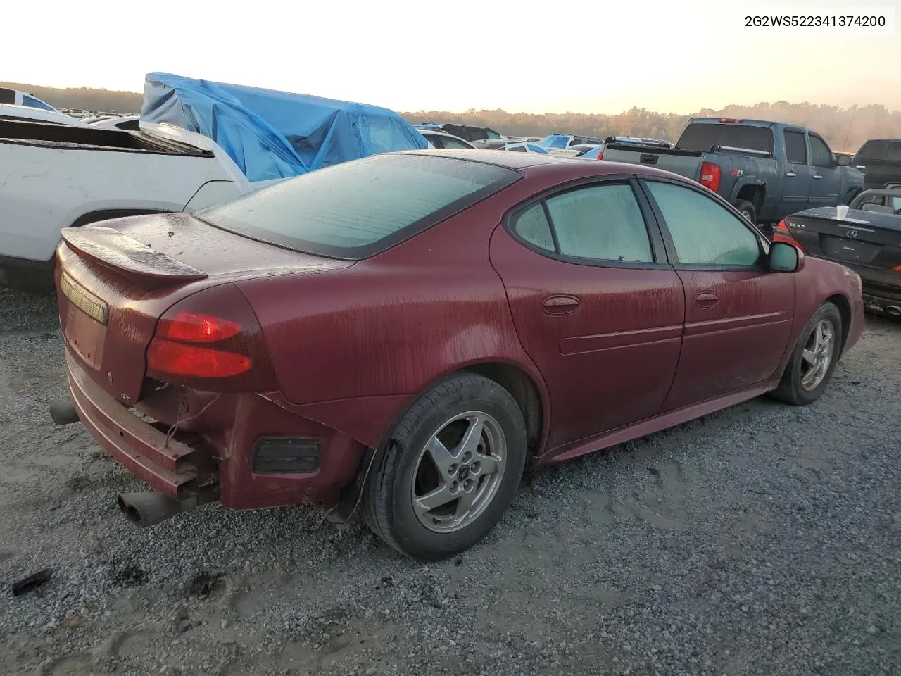 2004 Pontiac Grand Prix Gt2 VIN: 2G2WS522341374200 Lot: 75889784