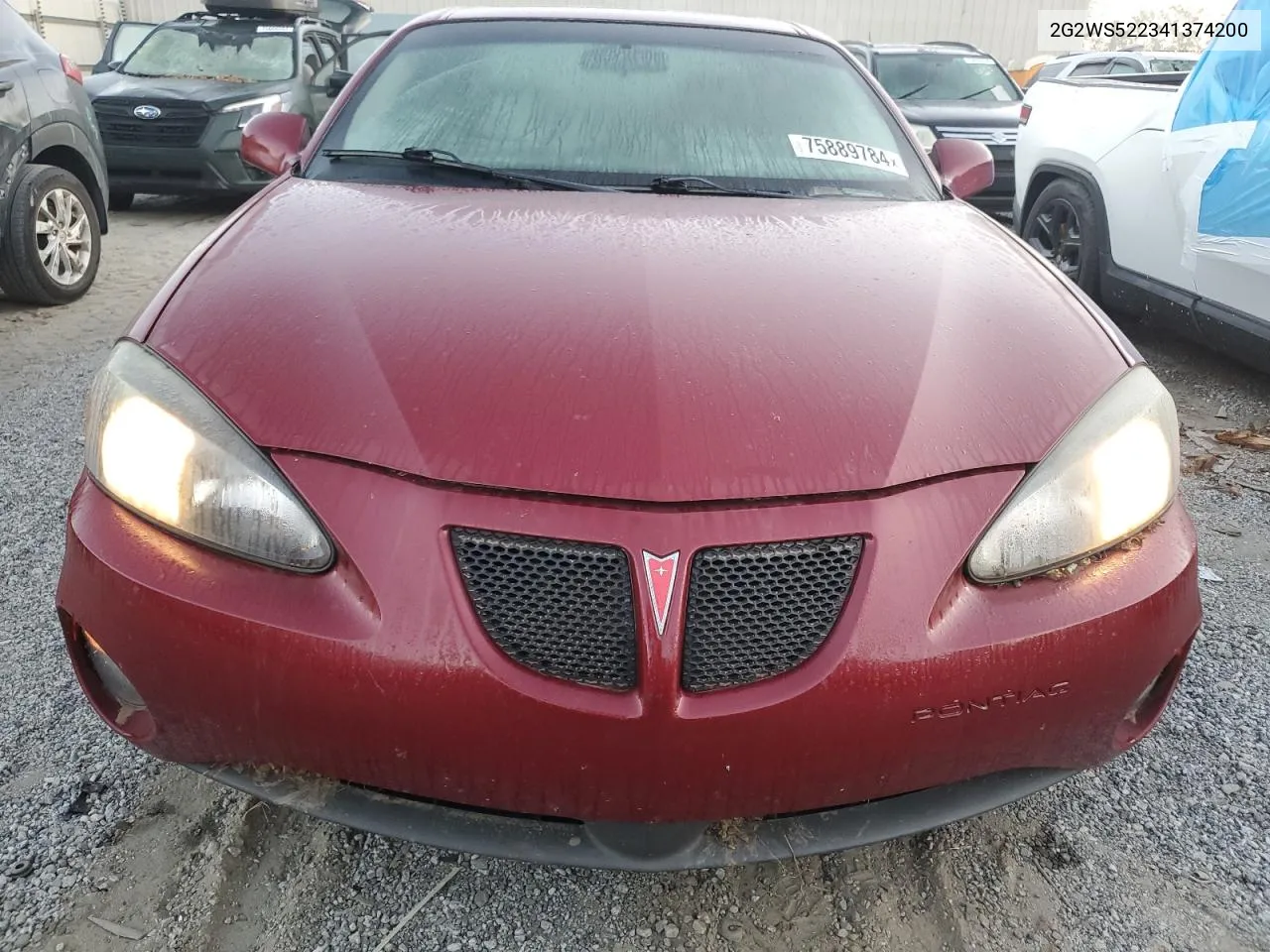 2004 Pontiac Grand Prix Gt2 VIN: 2G2WS522341374200 Lot: 75889784