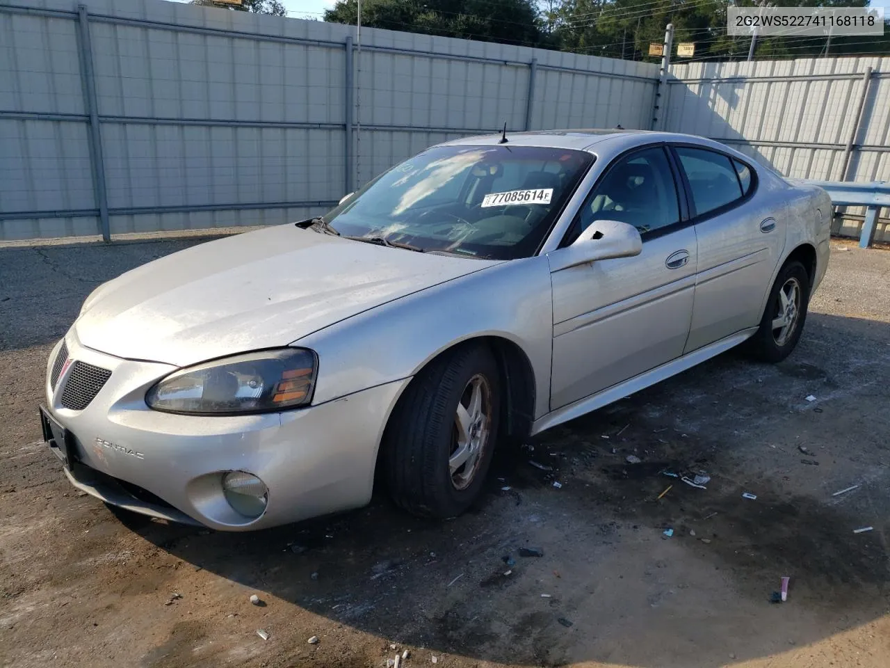 2004 Pontiac Grand Prix Gt2 VIN: 2G2WS522741168118 Lot: 77085614