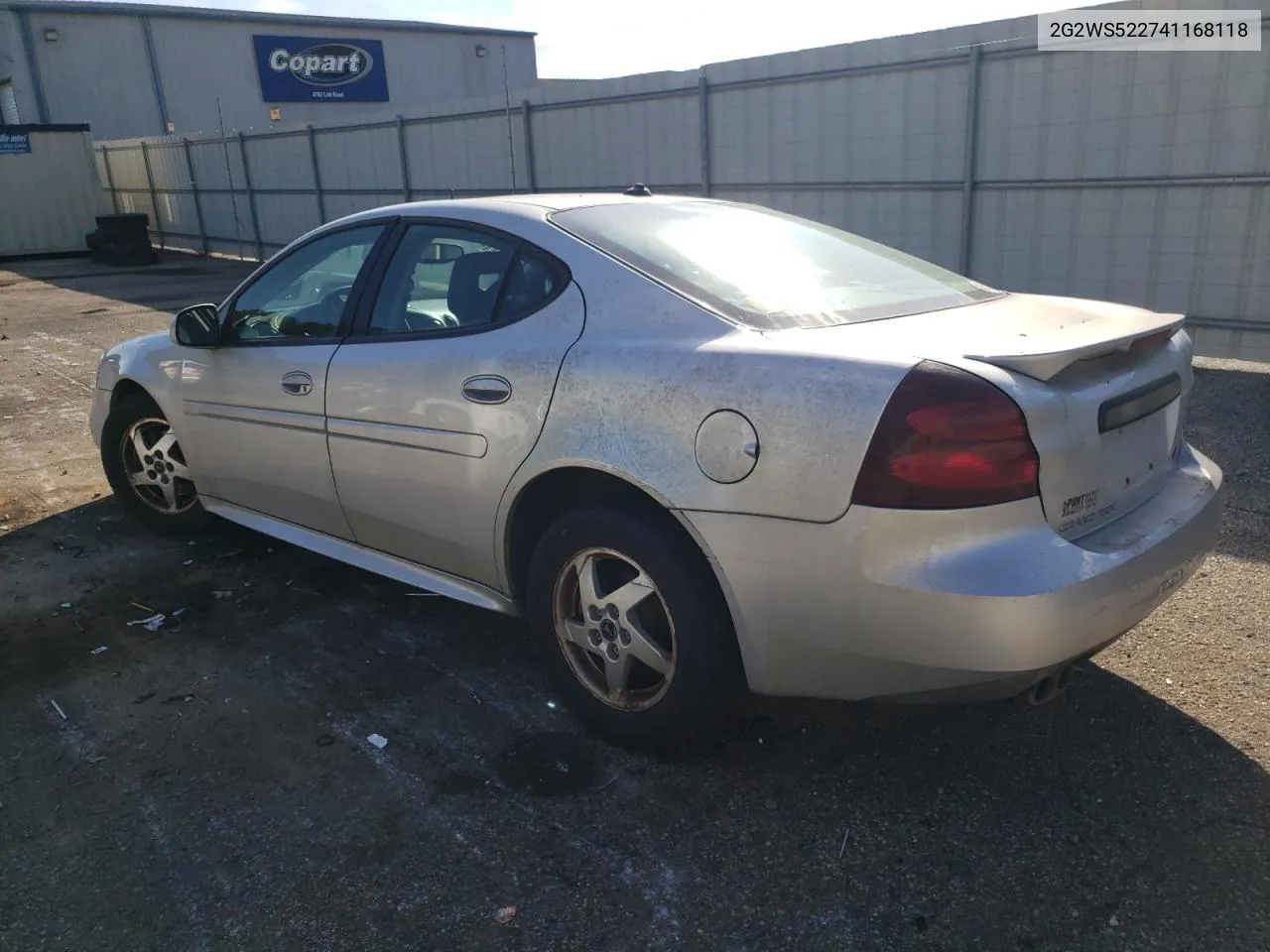 2004 Pontiac Grand Prix Gt2 VIN: 2G2WS522741168118 Lot: 77085614