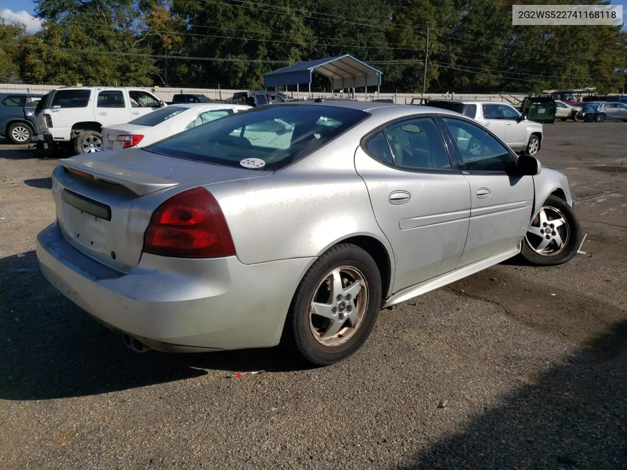 2004 Pontiac Grand Prix Gt2 VIN: 2G2WS522741168118 Lot: 77085614