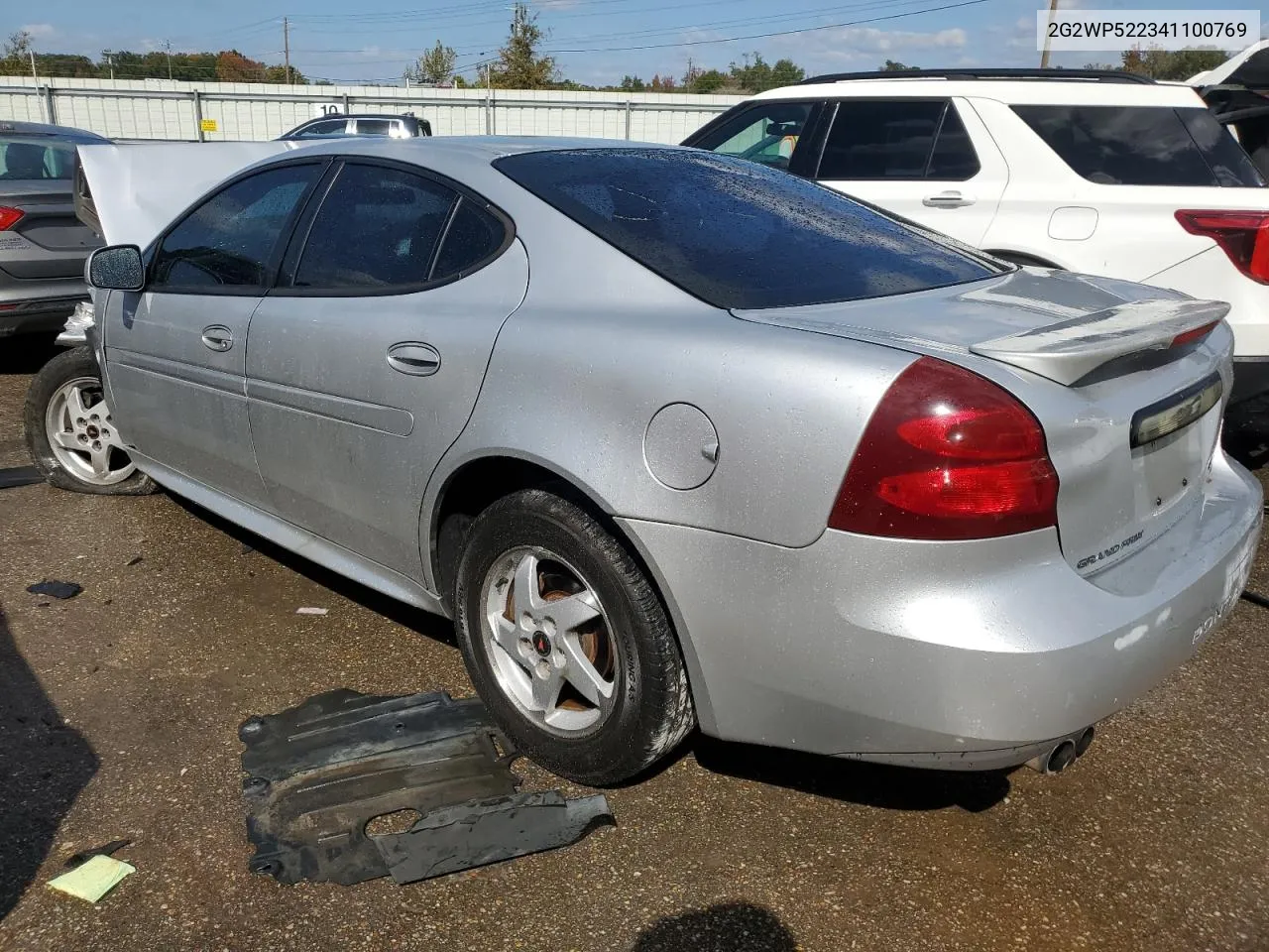 2004 Pontiac Grand Prix Gt VIN: 2G2WP522341100769 Lot: 77476444