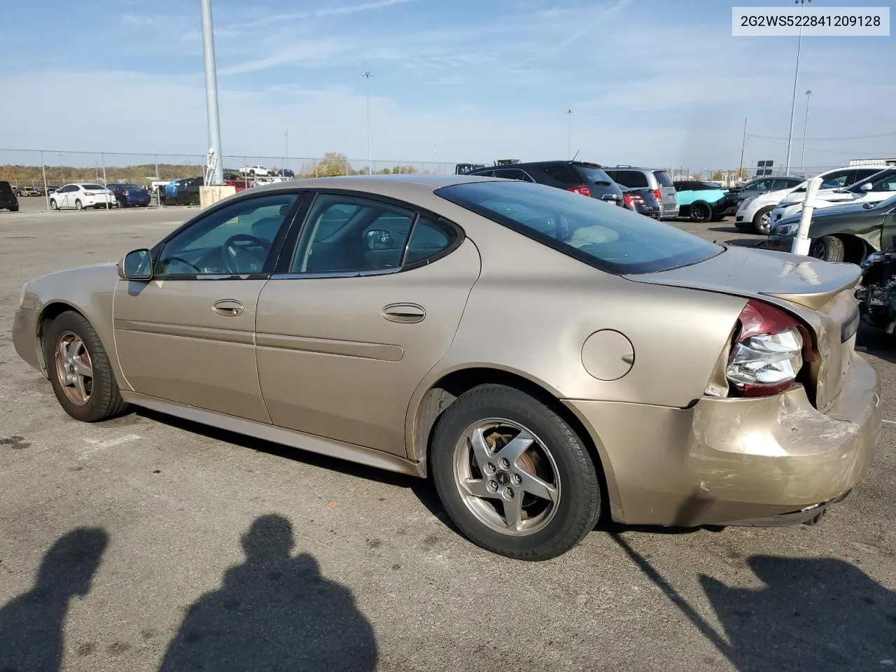 2004 Pontiac Grand Prix Gt2 VIN: 2G2WS522841209128 Lot: 78071924