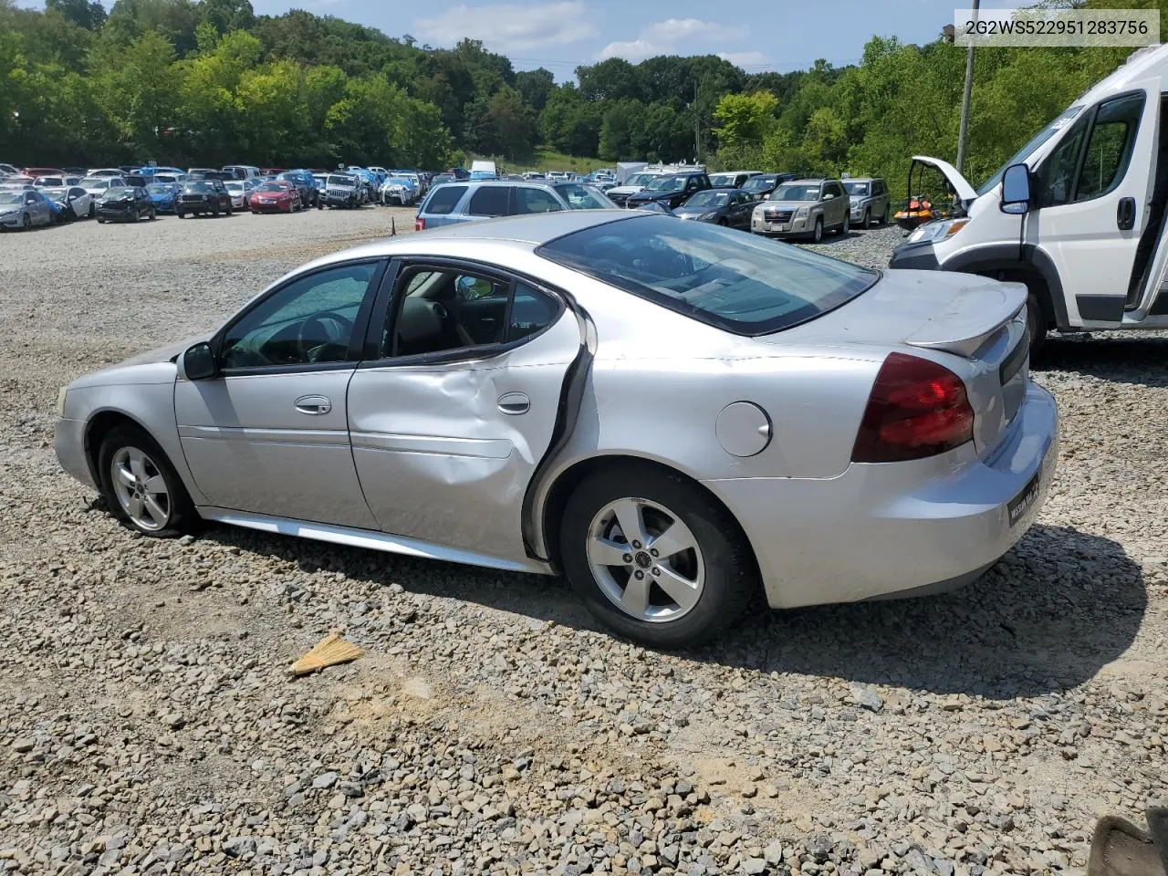 2G2WS522951283756 2005 Pontiac Grand Prix Gt