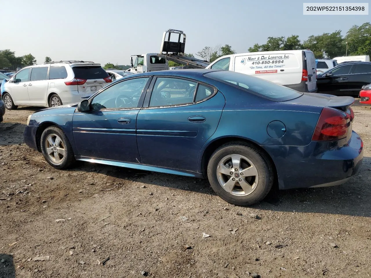 2005 Pontiac Grand Prix VIN: 2G2WP522151354398 Lot: 65634954