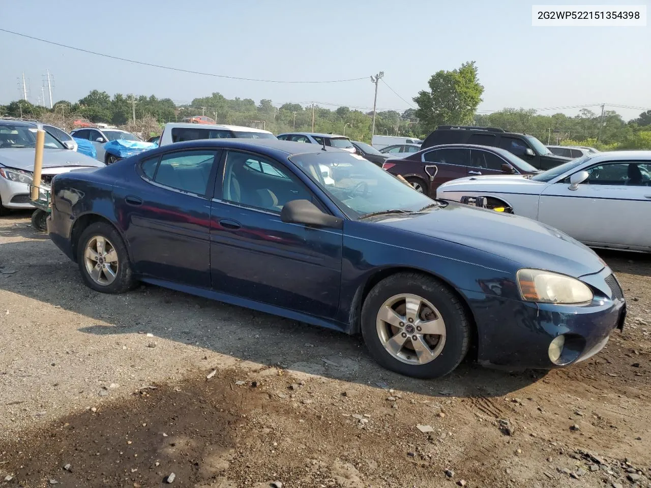 2005 Pontiac Grand Prix VIN: 2G2WP522151354398 Lot: 65634954