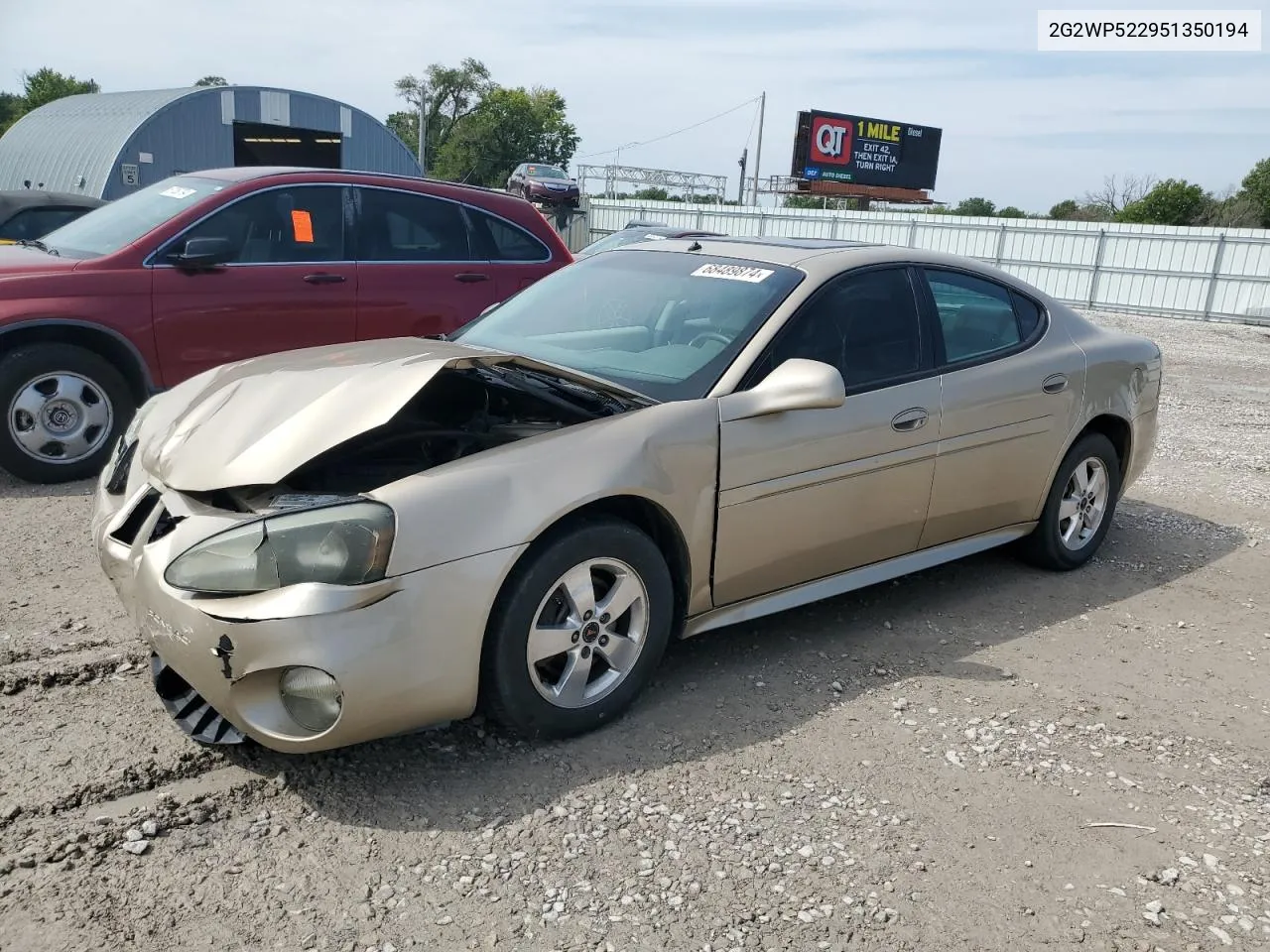 2005 Pontiac Grand Prix VIN: 2G2WP522951350194 Lot: 68489874