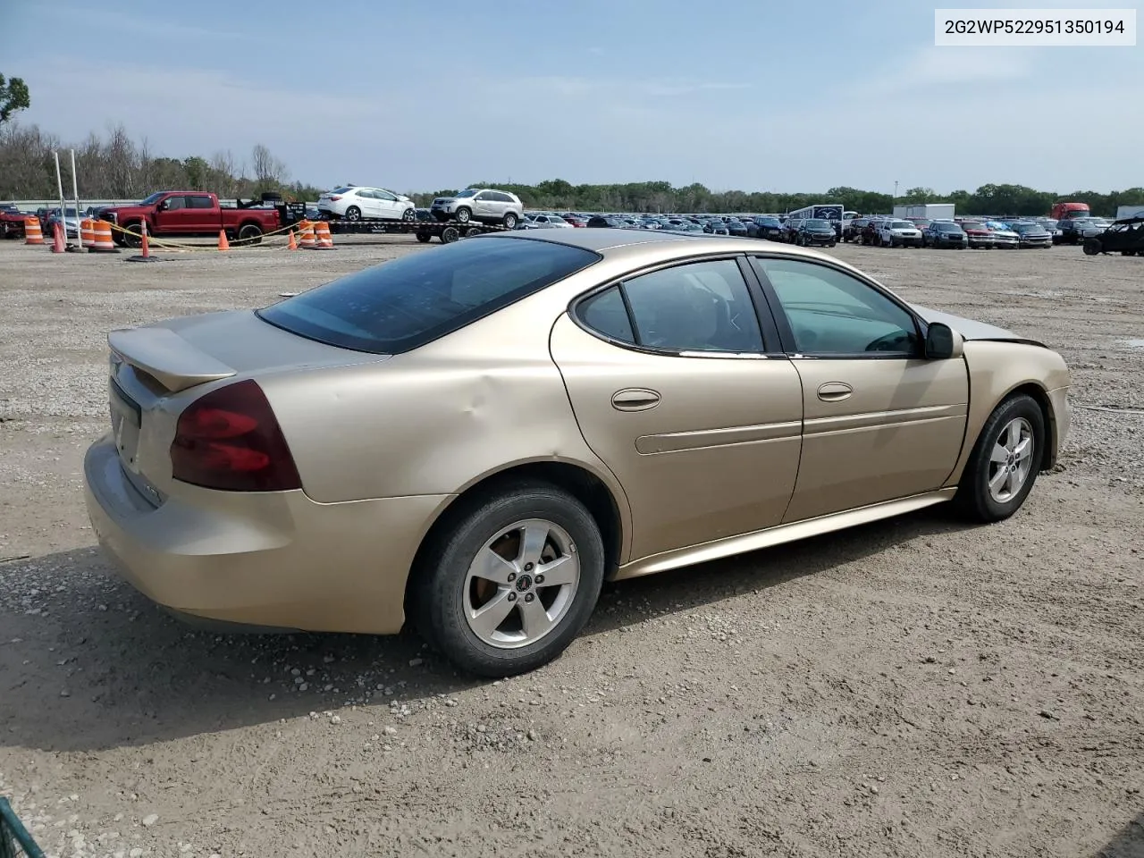 2005 Pontiac Grand Prix VIN: 2G2WP522951350194 Lot: 68489874