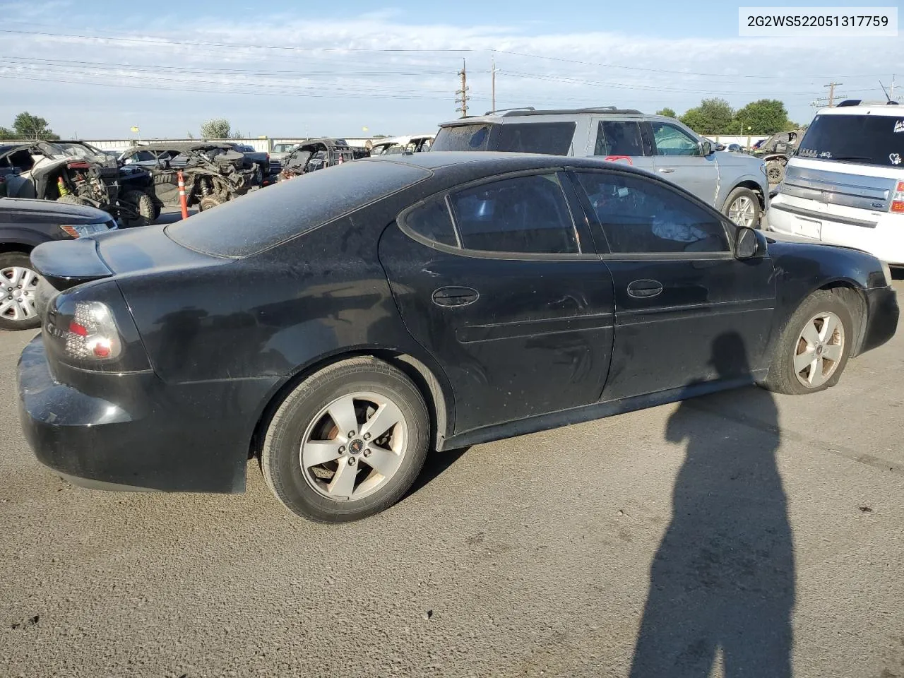 2005 Pontiac Grand Prix Gt VIN: 2G2WS522051317759 Lot: 68817704