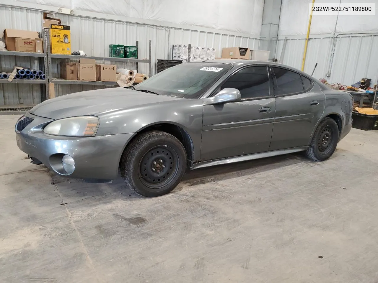 2005 Pontiac Grand Prix VIN: 2G2WP522751189800 Lot: 69724714