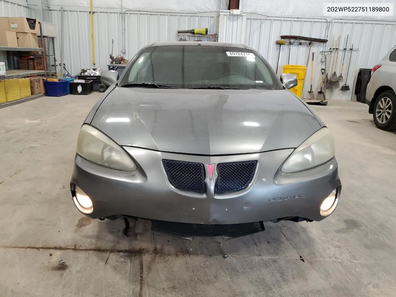 2005 Pontiac Grand Prix VIN: 2G2WP522751189800 Lot: 69724714