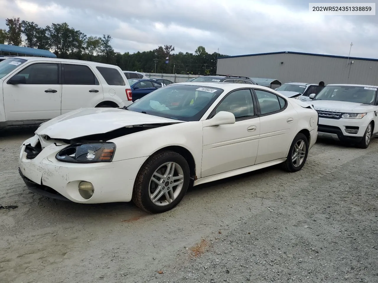 2005 Pontiac Grand Prix Gtp VIN: 2G2WR524351338859 Lot: 71636624