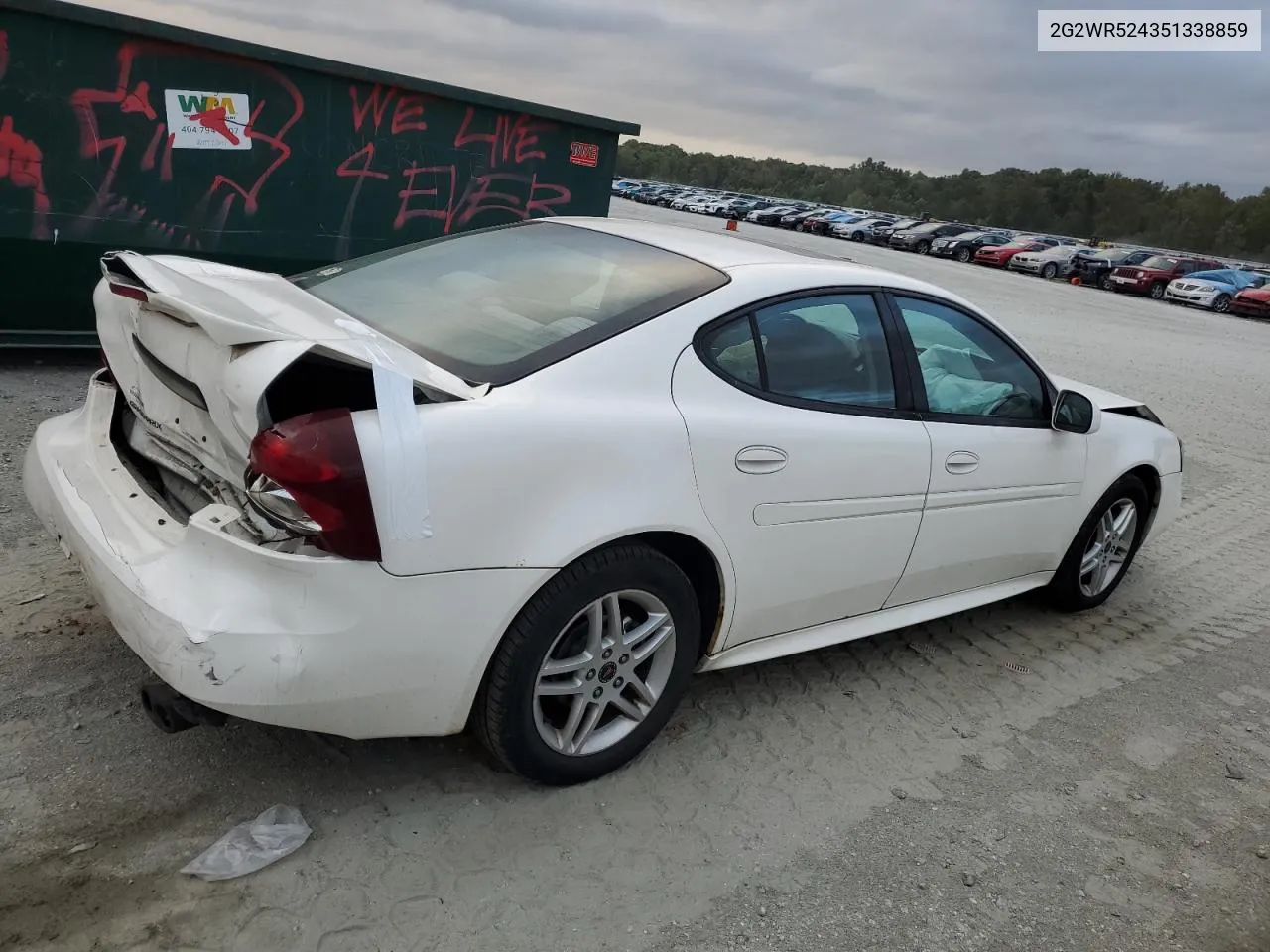 2005 Pontiac Grand Prix Gtp VIN: 2G2WR524351338859 Lot: 71636624