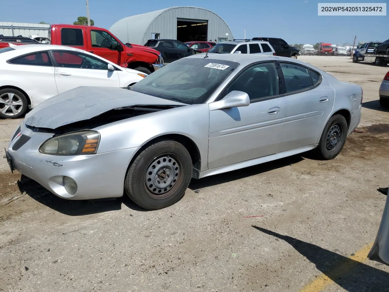 2005 Pontiac Grand Prix VIN: 2G2WP542051325472 Lot: 72081674