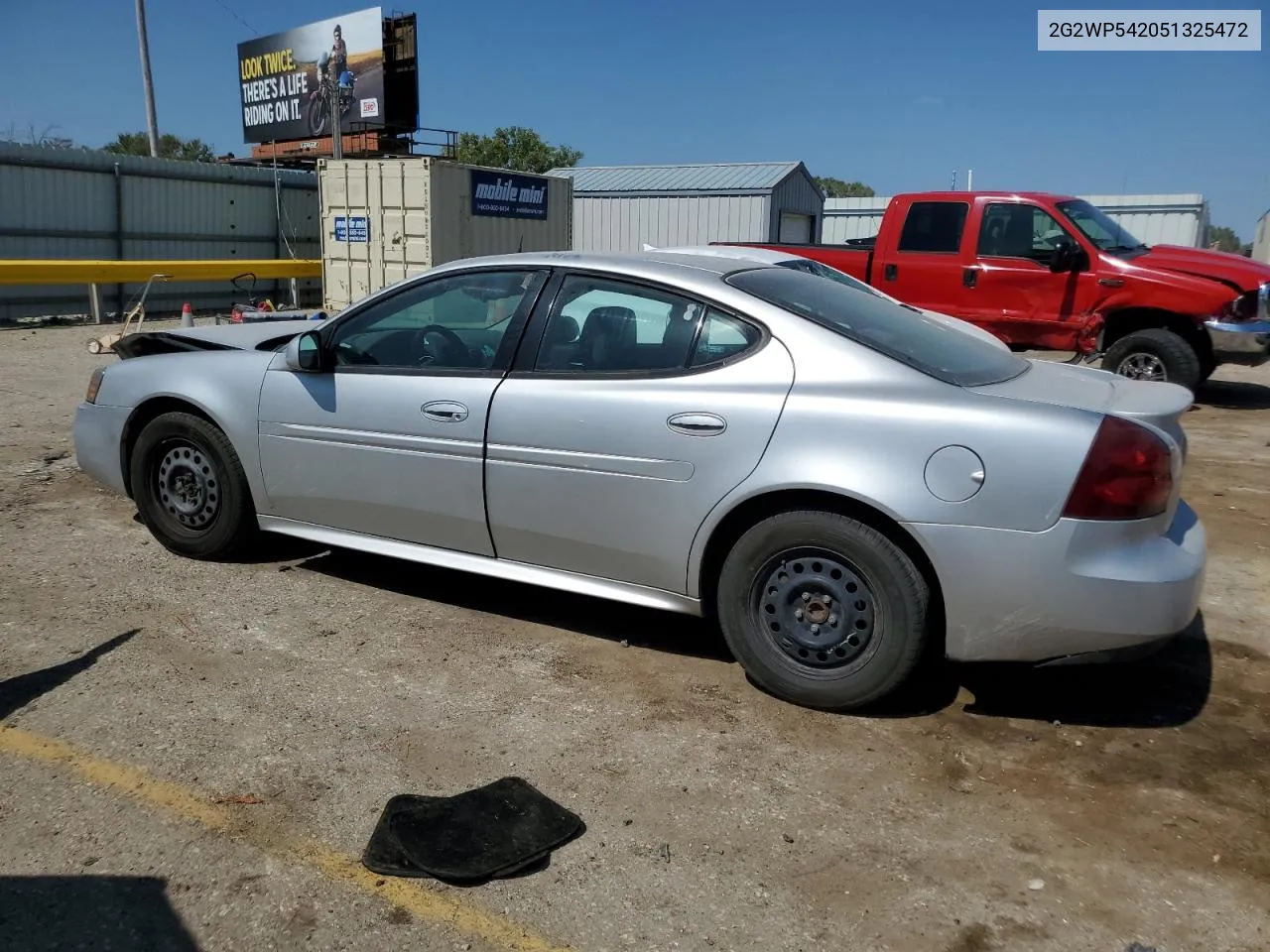 2005 Pontiac Grand Prix VIN: 2G2WP542051325472 Lot: 72081674