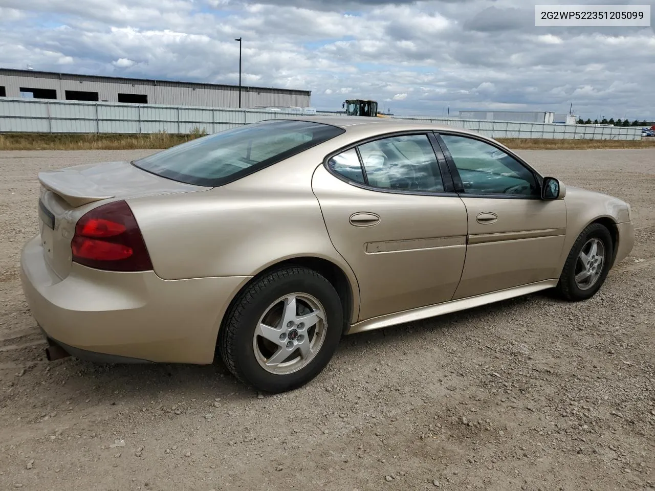 2005 Pontiac Grand Prix VIN: 2G2WP522351205099 Lot: 72264564