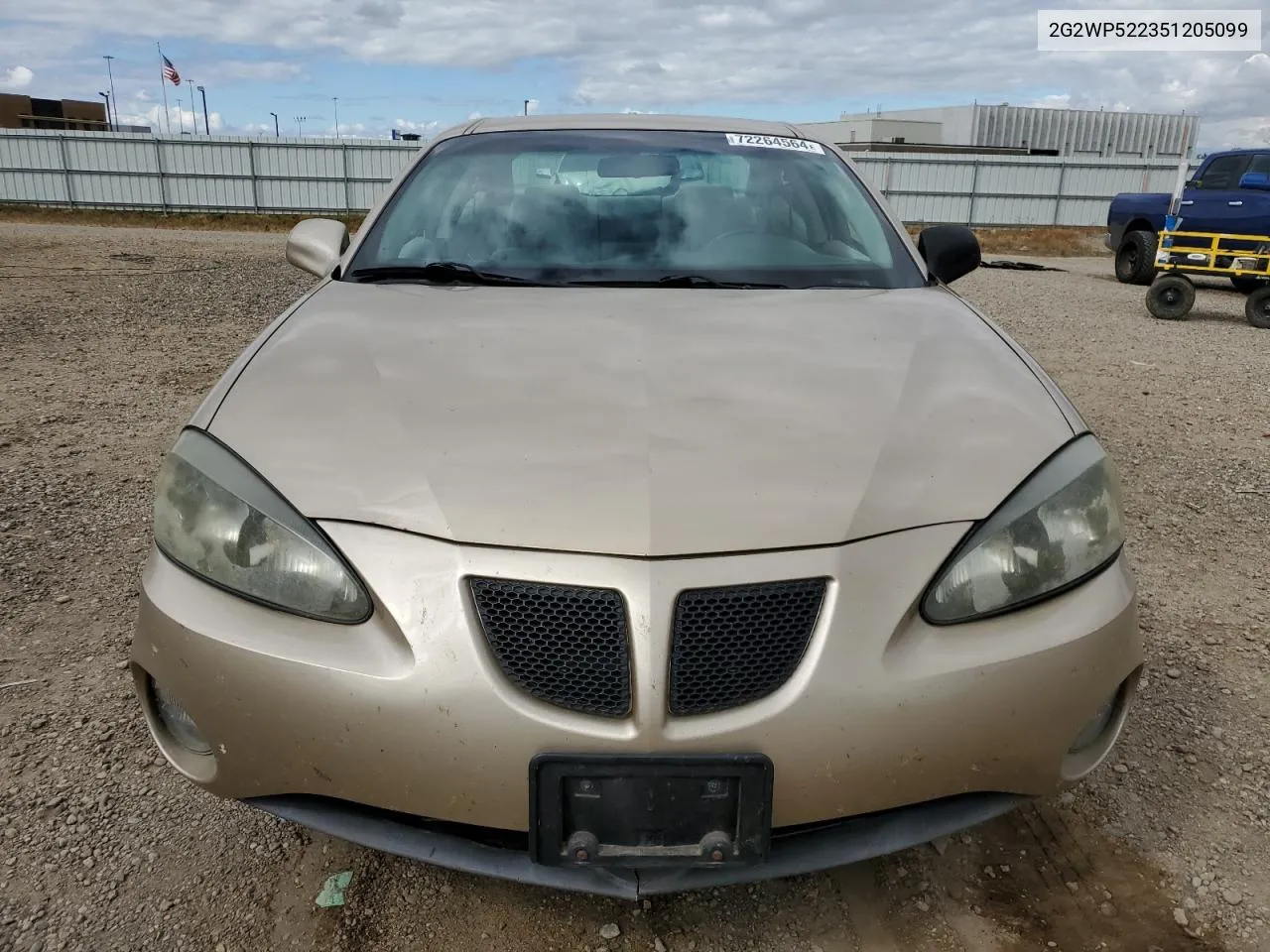 2005 Pontiac Grand Prix VIN: 2G2WP522351205099 Lot: 72264564