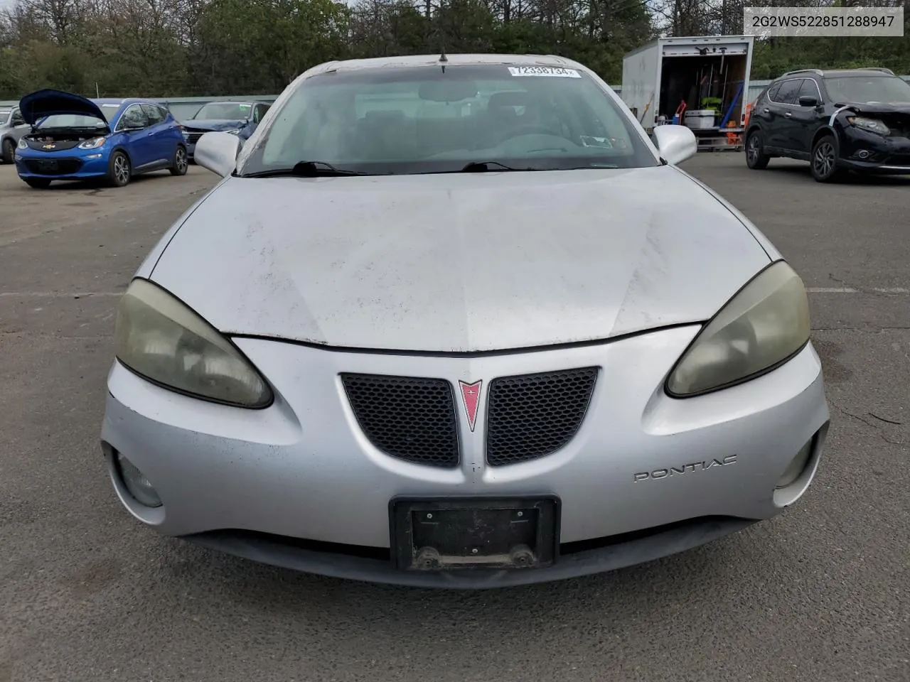 2005 Pontiac Grand Prix Gt VIN: 2G2WS522851288947 Lot: 72338734