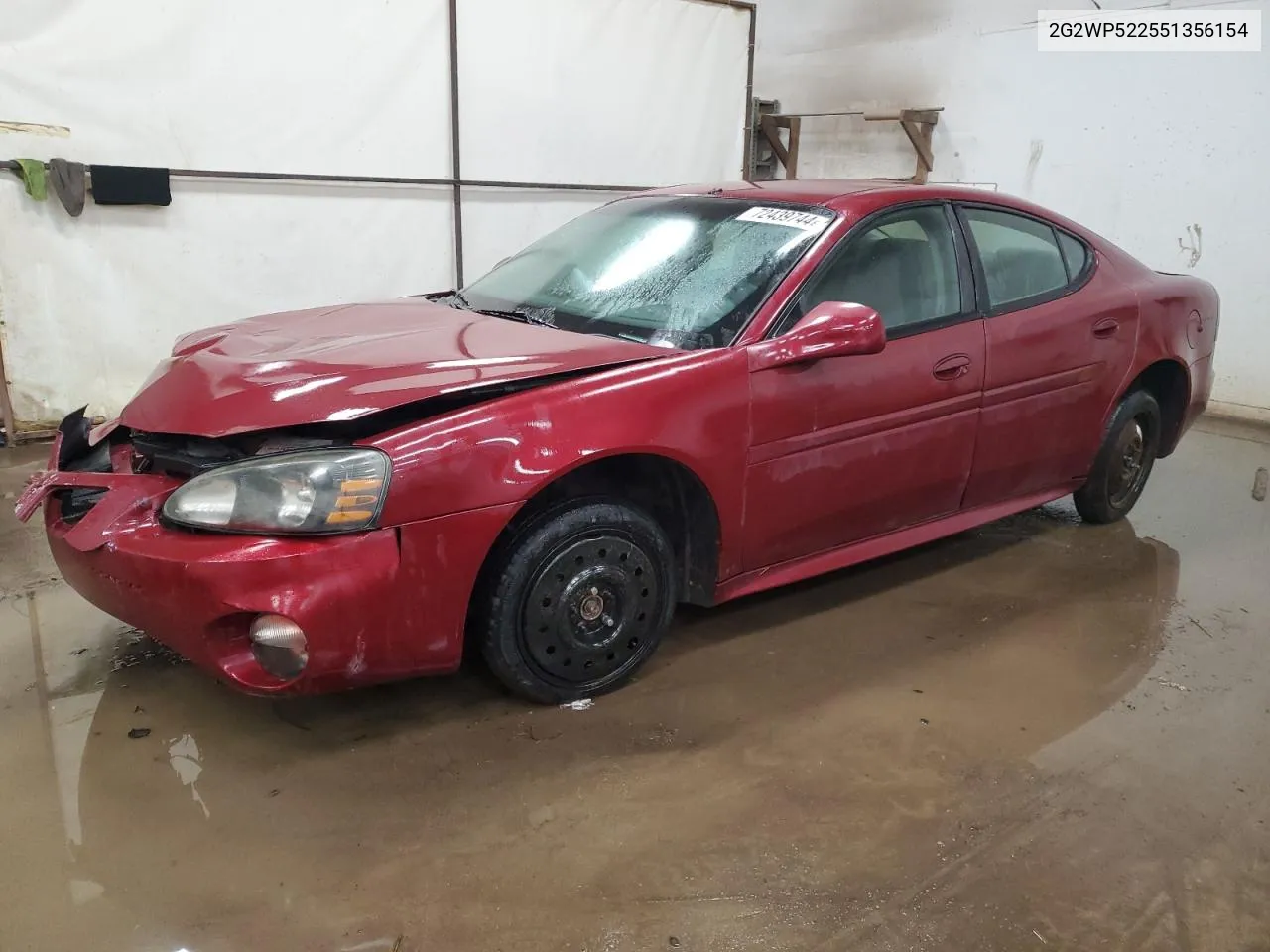 2005 Pontiac Grand Prix VIN: 2G2WP522551356154 Lot: 72439744