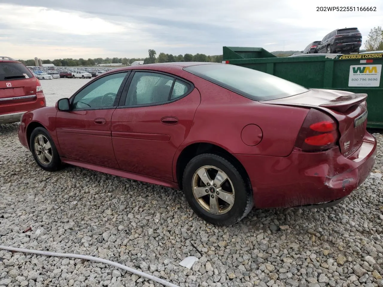 2005 Pontiac Grand Prix VIN: 2G2WP522551166662 Lot: 73554474