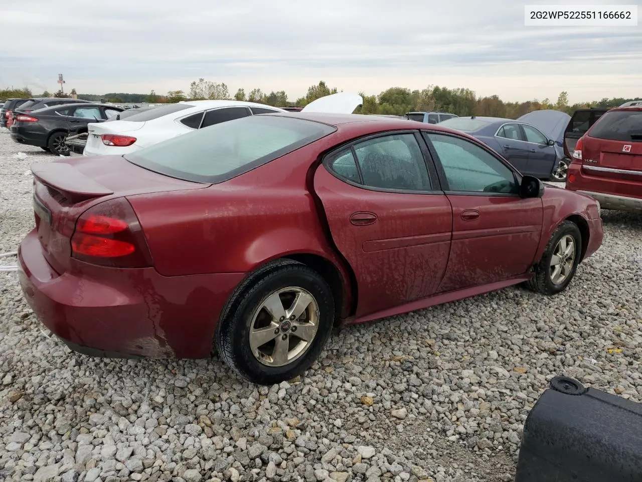 2005 Pontiac Grand Prix VIN: 2G2WP522551166662 Lot: 73554474