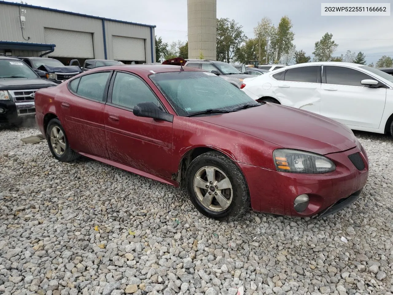 2005 Pontiac Grand Prix VIN: 2G2WP522551166662 Lot: 73554474