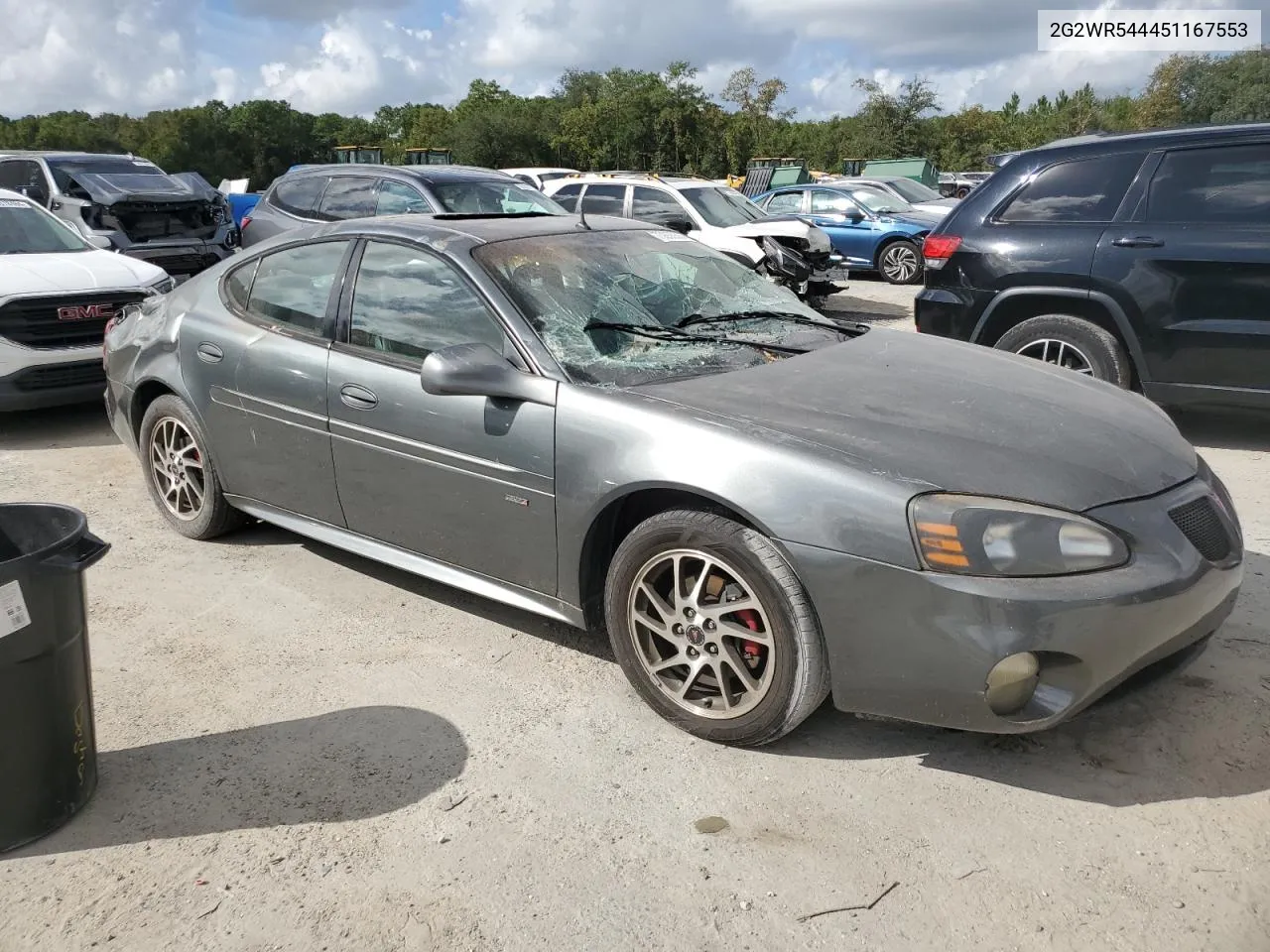 2005 Pontiac Grand Prix Gtp VIN: 2G2WR544451167553 Lot: 73855504