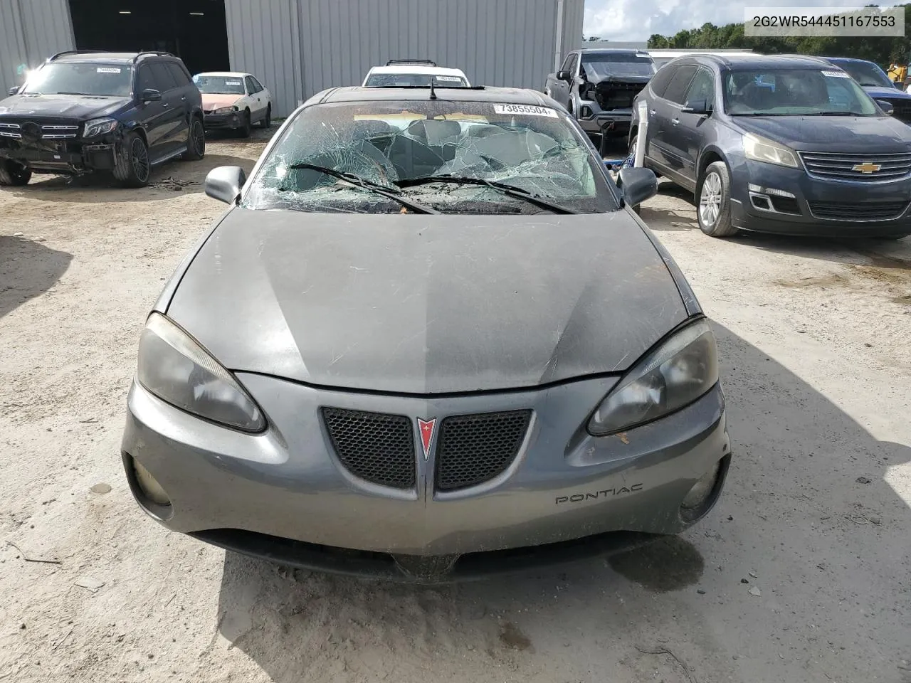 2005 Pontiac Grand Prix Gtp VIN: 2G2WR544451167553 Lot: 73855504