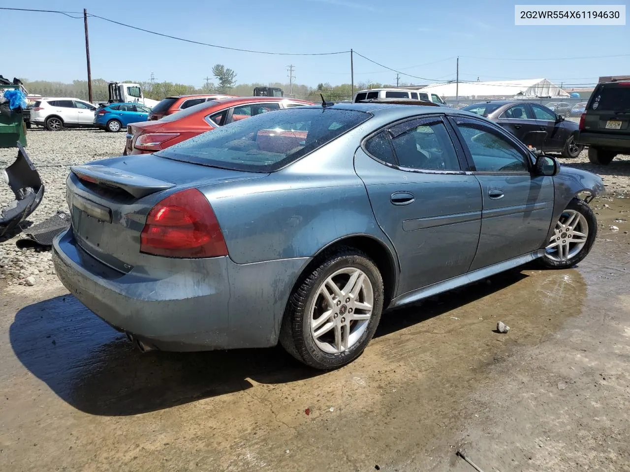 2006 Pontiac Grand Prix Gt VIN: 2G2WR554X61194630 Lot: 51925764