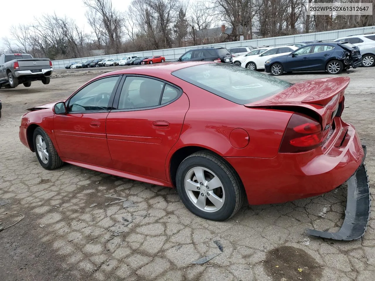 2006 Pontiac Grand Prix VIN: 2G2WP552X61312647 Lot: 55497694