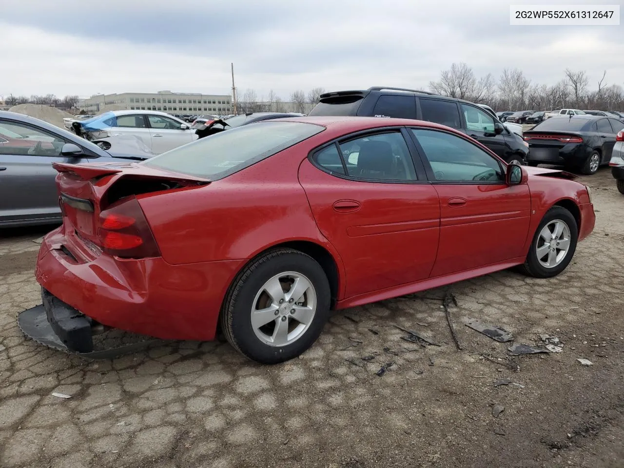 2006 Pontiac Grand Prix VIN: 2G2WP552X61312647 Lot: 55497694