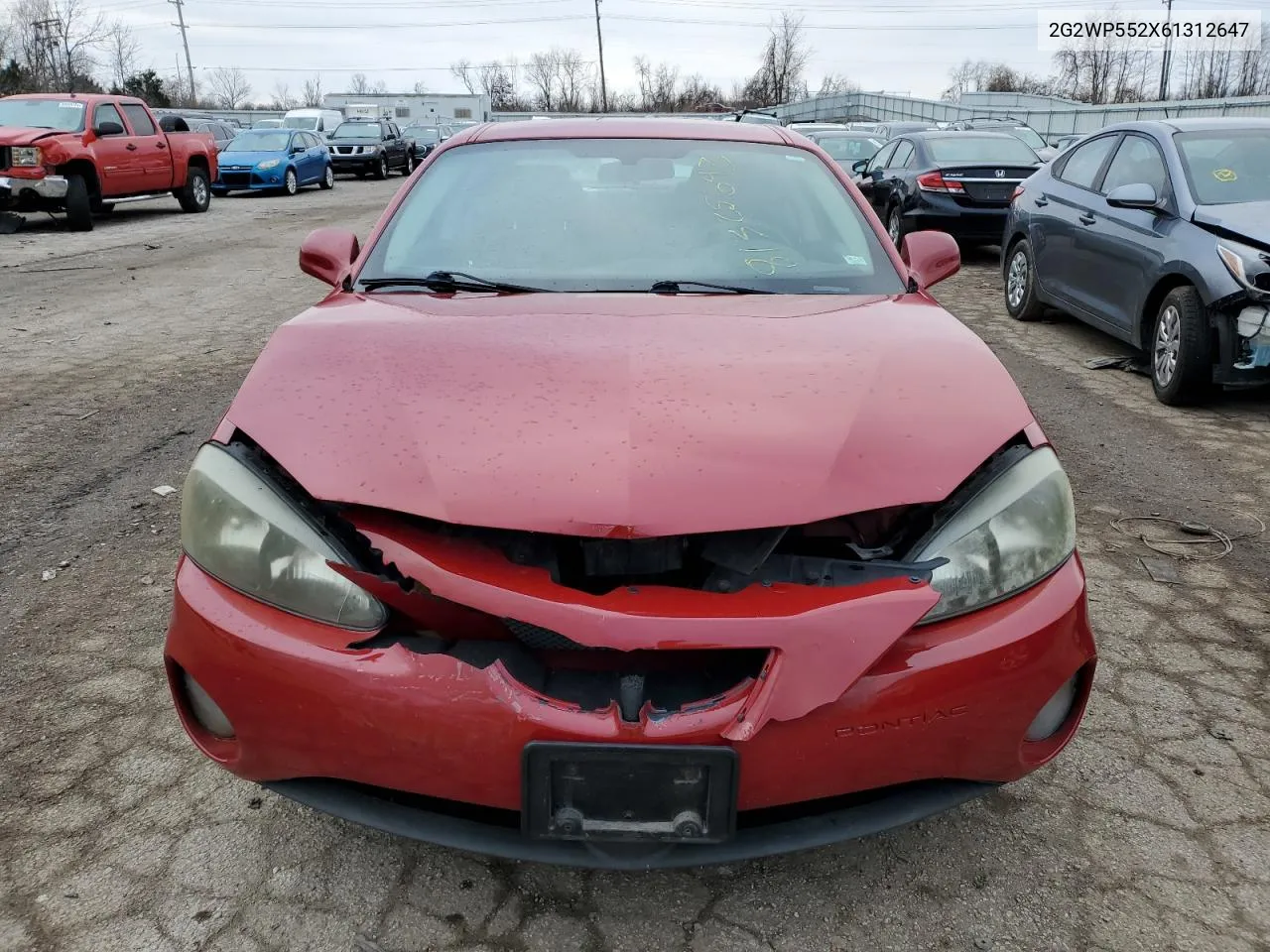 2006 Pontiac Grand Prix VIN: 2G2WP552X61312647 Lot: 55497694