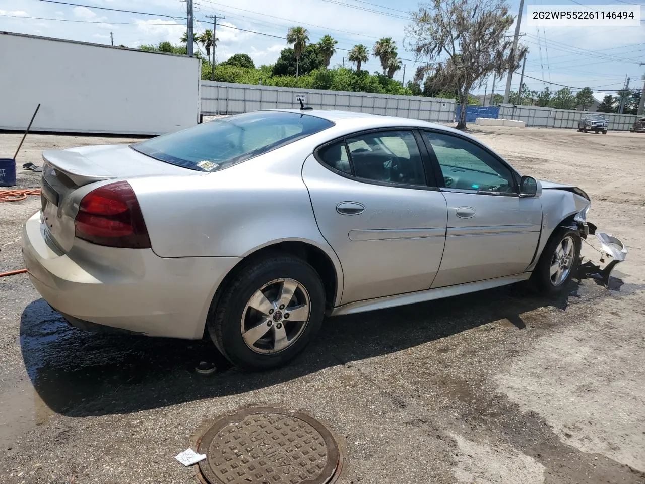 2006 Pontiac Grand Prix VIN: 2G2WP552261146494 Lot: 56473244