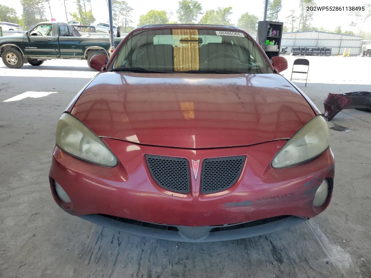 2006 Pontiac Grand Prix VIN: 2G2WP552861138495 Lot: 60486504