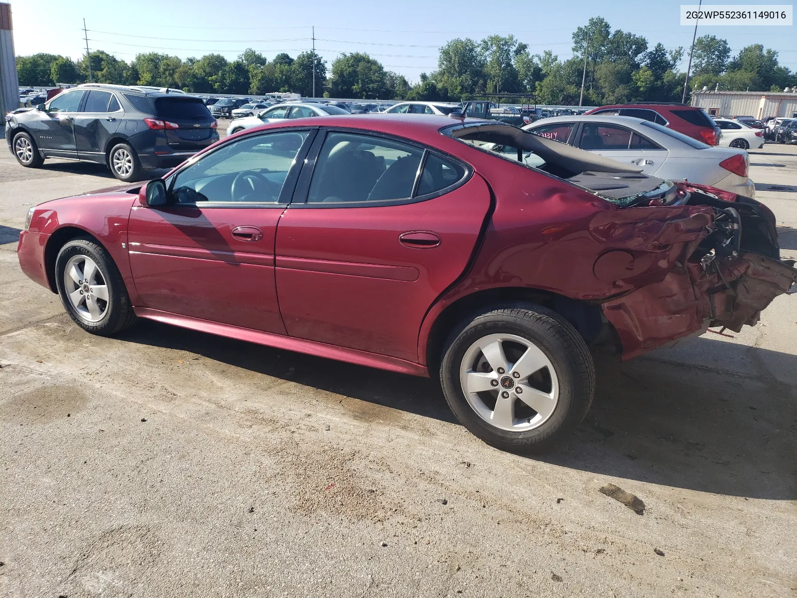 2006 Pontiac Grand Prix VIN: 2G2WP552361149016 Lot: 63758734