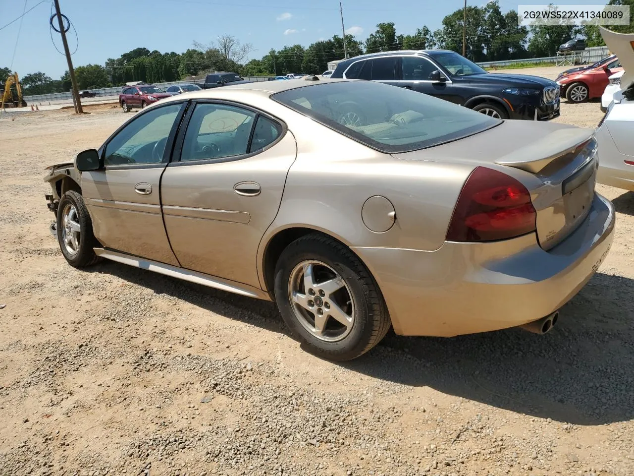 2004 Pontiac Grand Prix Gt2 VIN: 2G2WS522X41340089 Lot: 66500864