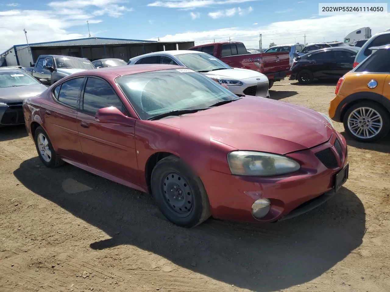 2006 Pontiac Grand Prix VIN: 2G2WP552461114050 Lot: 68584564