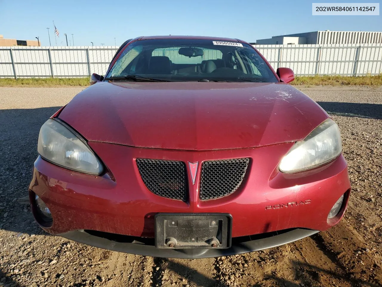 2006 Pontiac Grand Prix Gt VIN: 2G2WR584061142547 Lot: 69505924