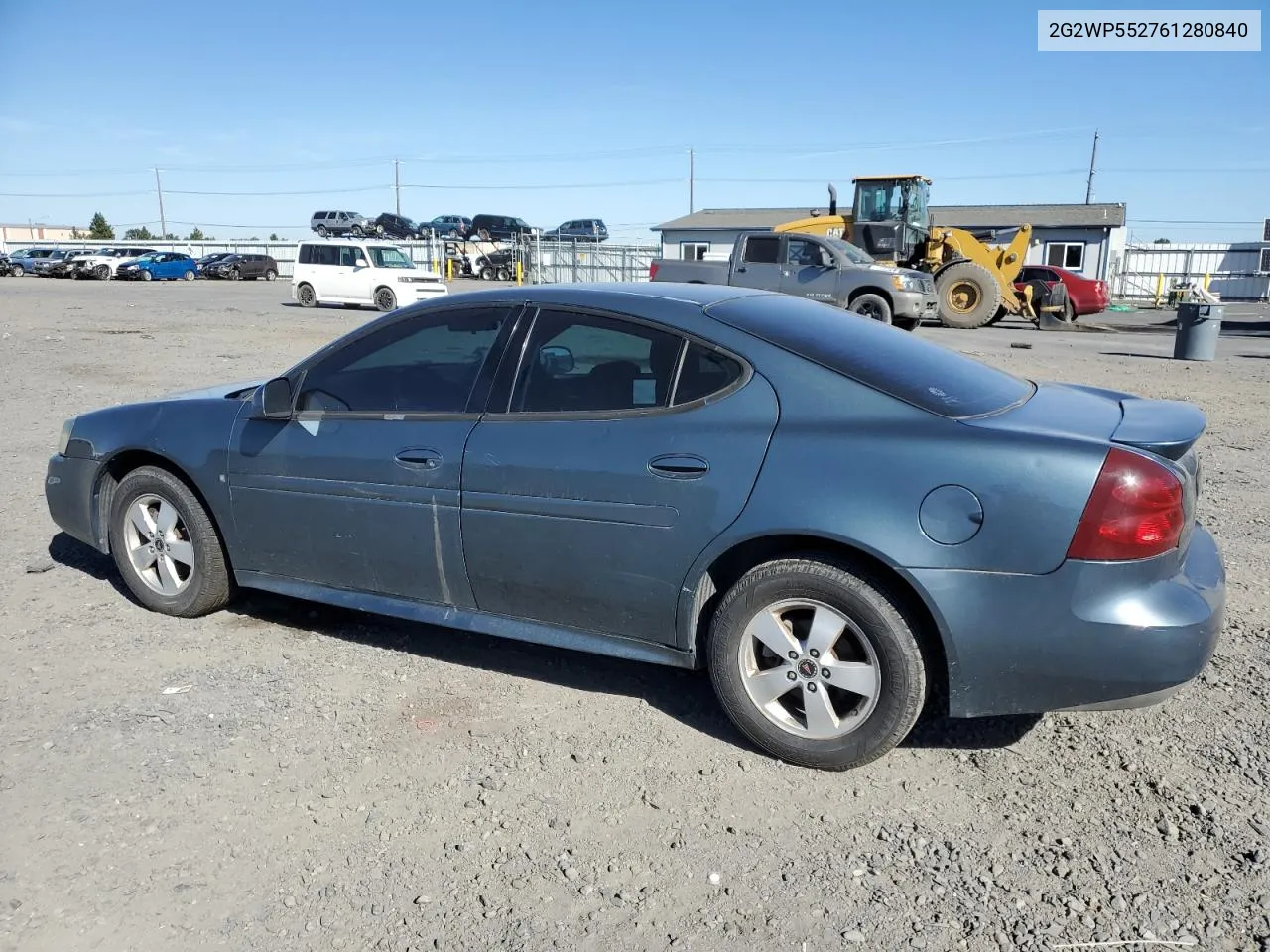 2006 Pontiac Grand Prix VIN: 2G2WP552761280840 Lot: 69858624