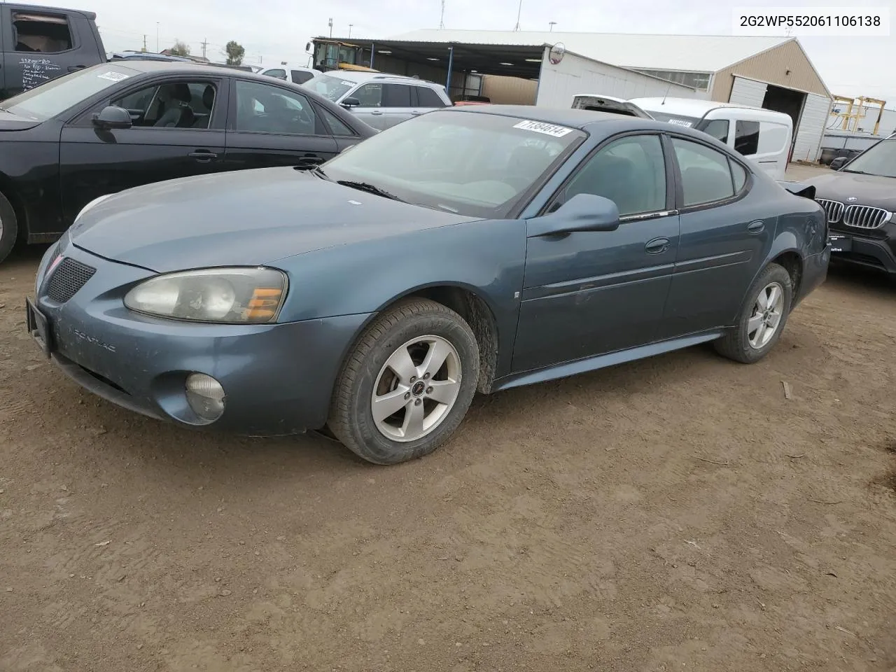 2006 Pontiac Grand Prix VIN: 2G2WP552061106138 Lot: 71384614