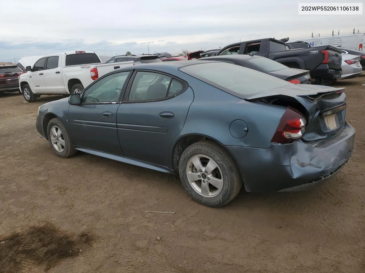 2006 Pontiac Grand Prix VIN: 2G2WP552061106138 Lot: 71384614