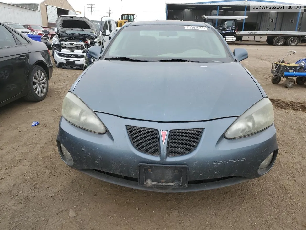 2006 Pontiac Grand Prix VIN: 2G2WP552061106138 Lot: 71384614