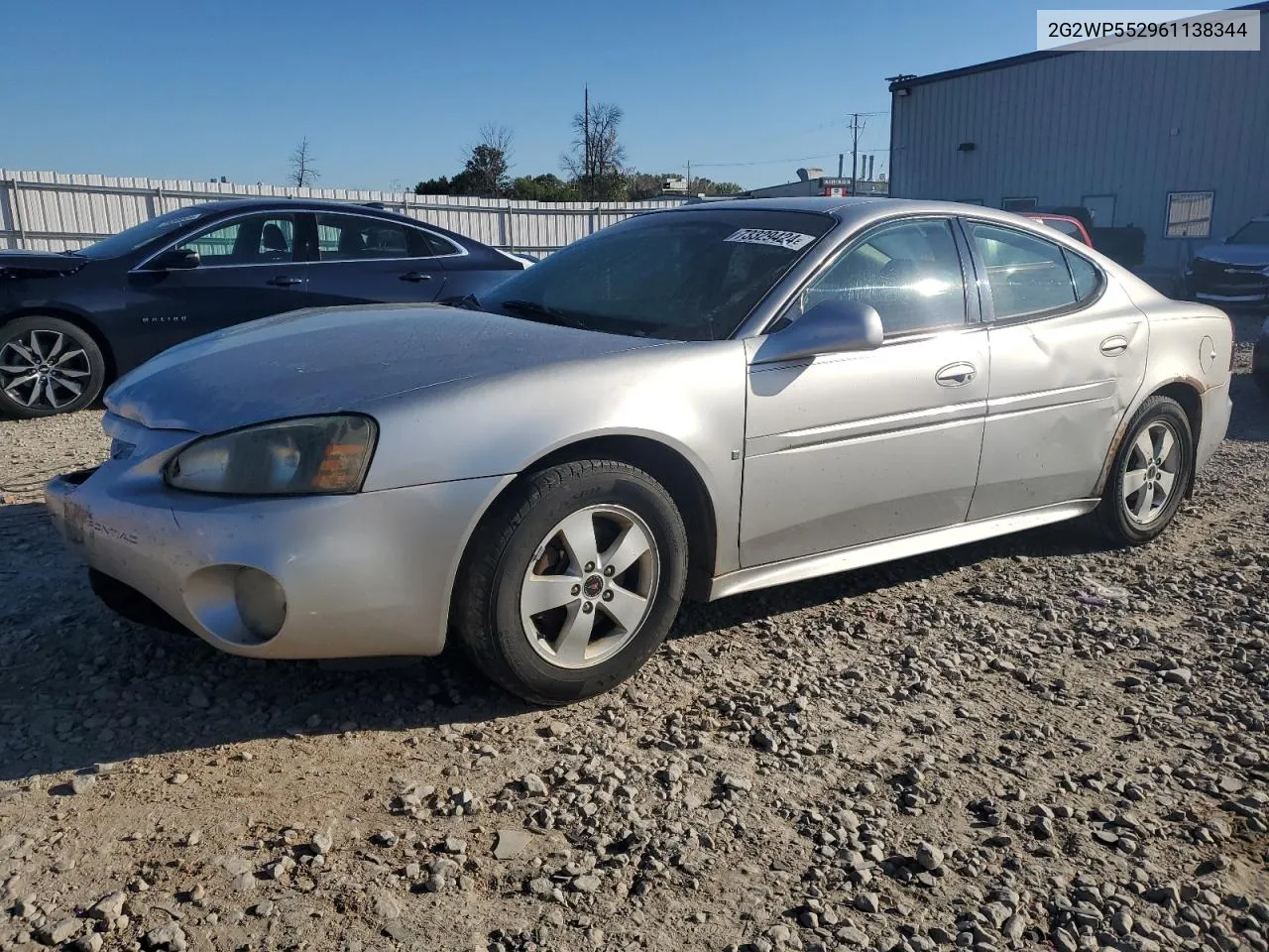 2006 Pontiac Grand Prix VIN: 2G2WP552961138344 Lot: 73329424