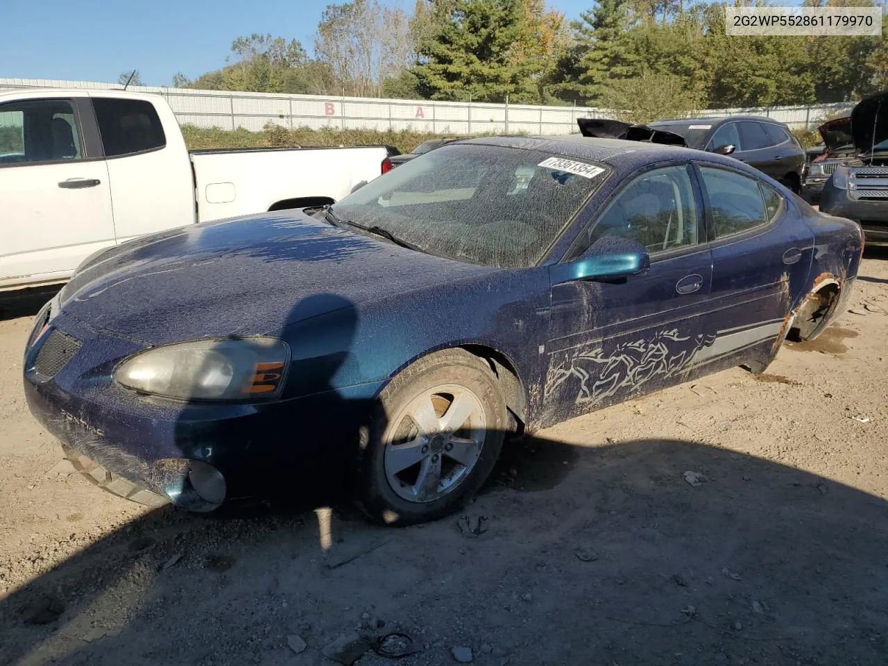 2006 Pontiac Grand Prix VIN: 2G2WP552861179970 Lot: 73361354