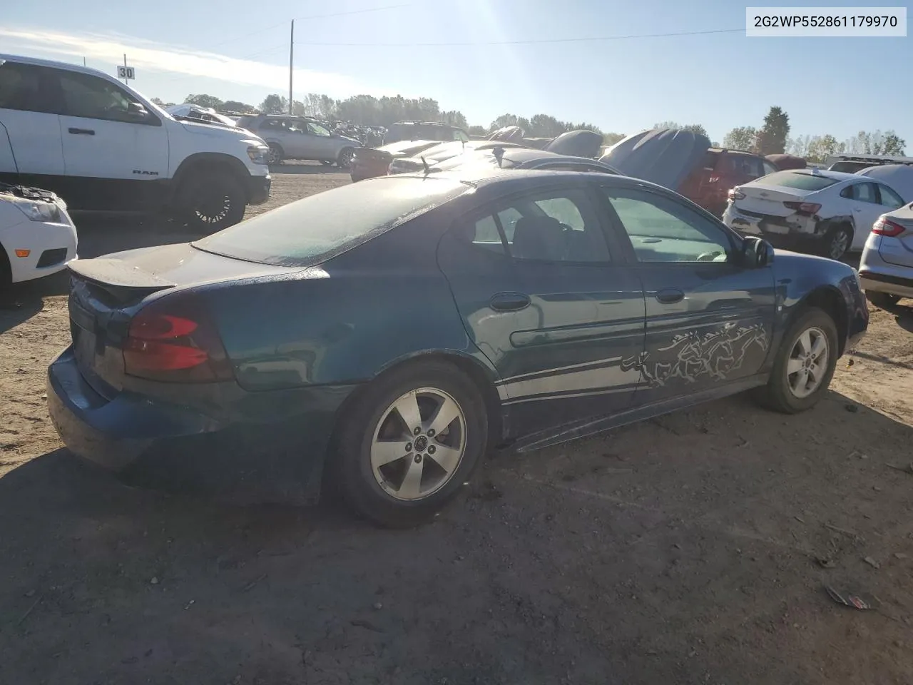 2006 Pontiac Grand Prix VIN: 2G2WP552861179970 Lot: 73361354