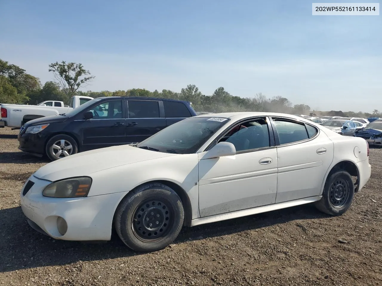 2006 Pontiac Grand Prix VIN: 2G2WP552161133414 Lot: 73512034