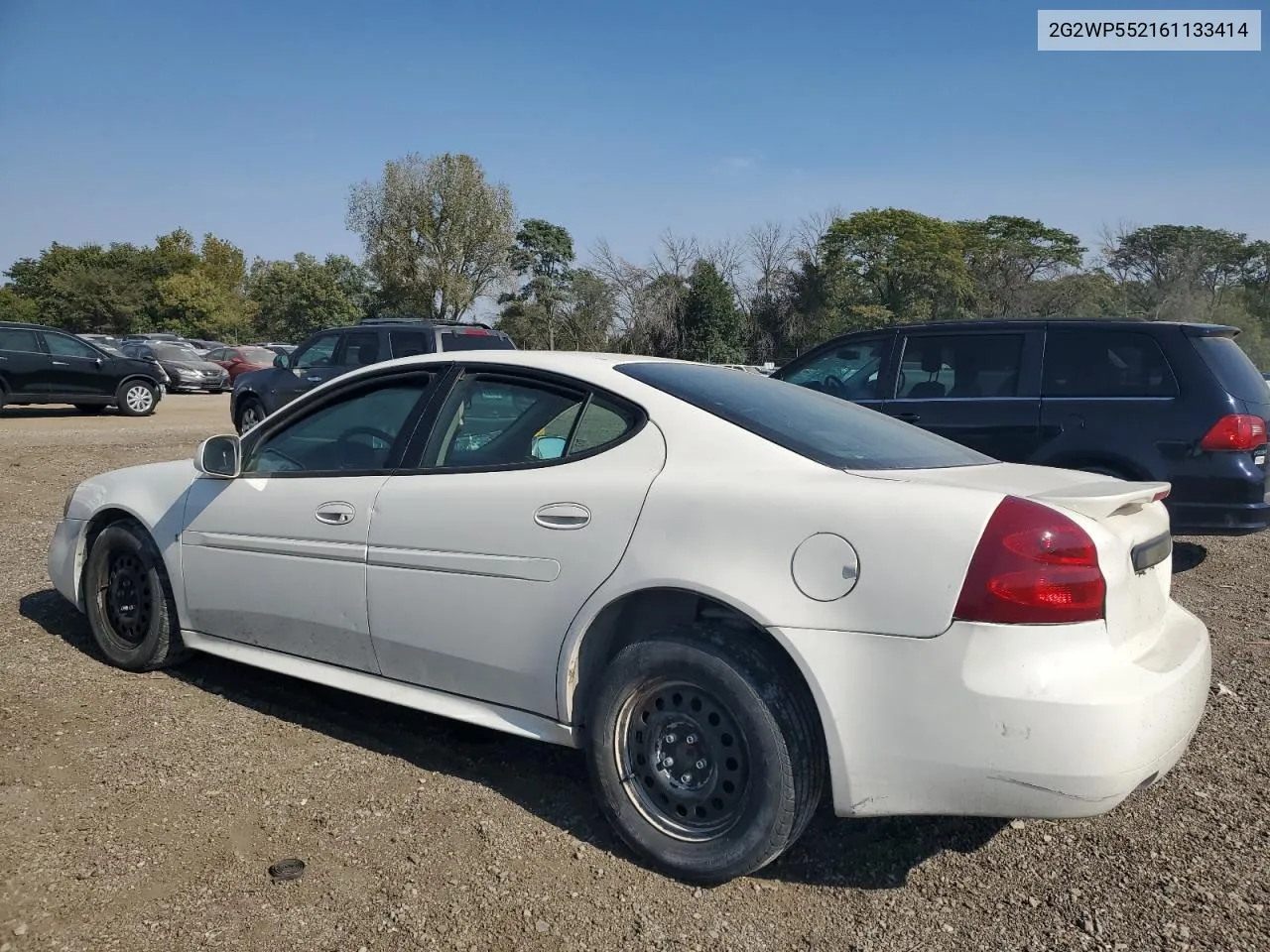 2006 Pontiac Grand Prix VIN: 2G2WP552161133414 Lot: 73512034