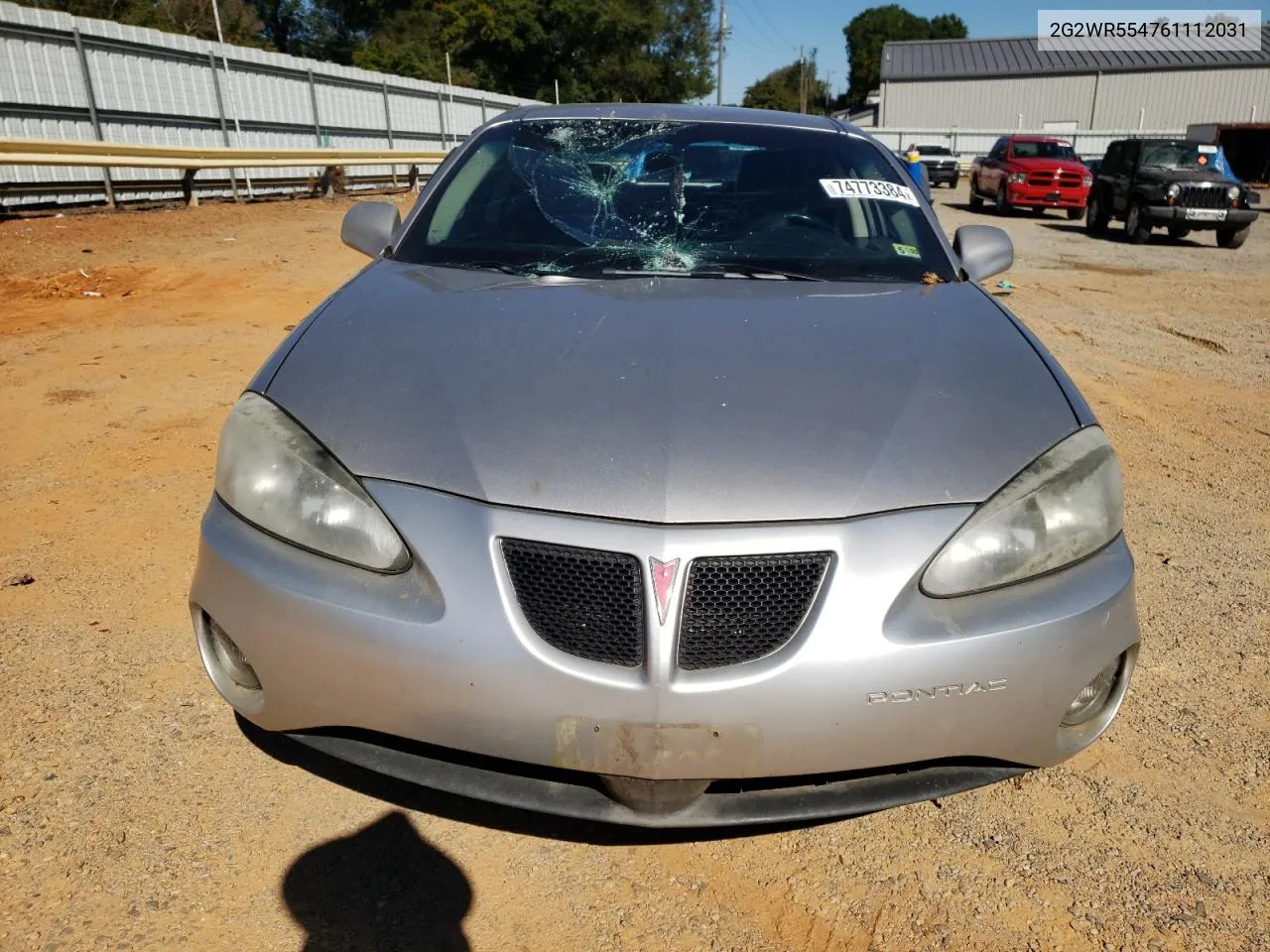 2006 Pontiac Grand Prix Gt VIN: 2G2WR554761112031 Lot: 74773384