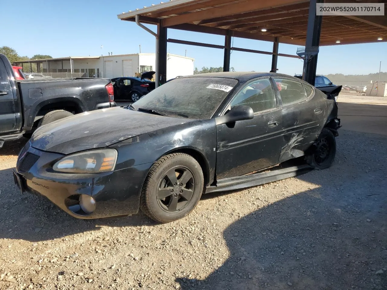 2006 Pontiac Grand Prix VIN: 2G2WP552061170714 Lot: 75065074