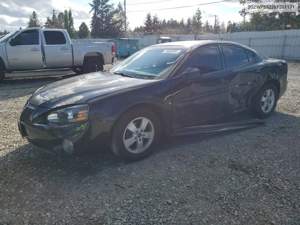 2006 Pontiac Grand Prix VIN: 2G2WP552261201171 Lot: 75550884